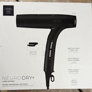 Neuro by Paul Mitchell Dry+ Folding Professional Travel Hair Dryer w/Storage Bag